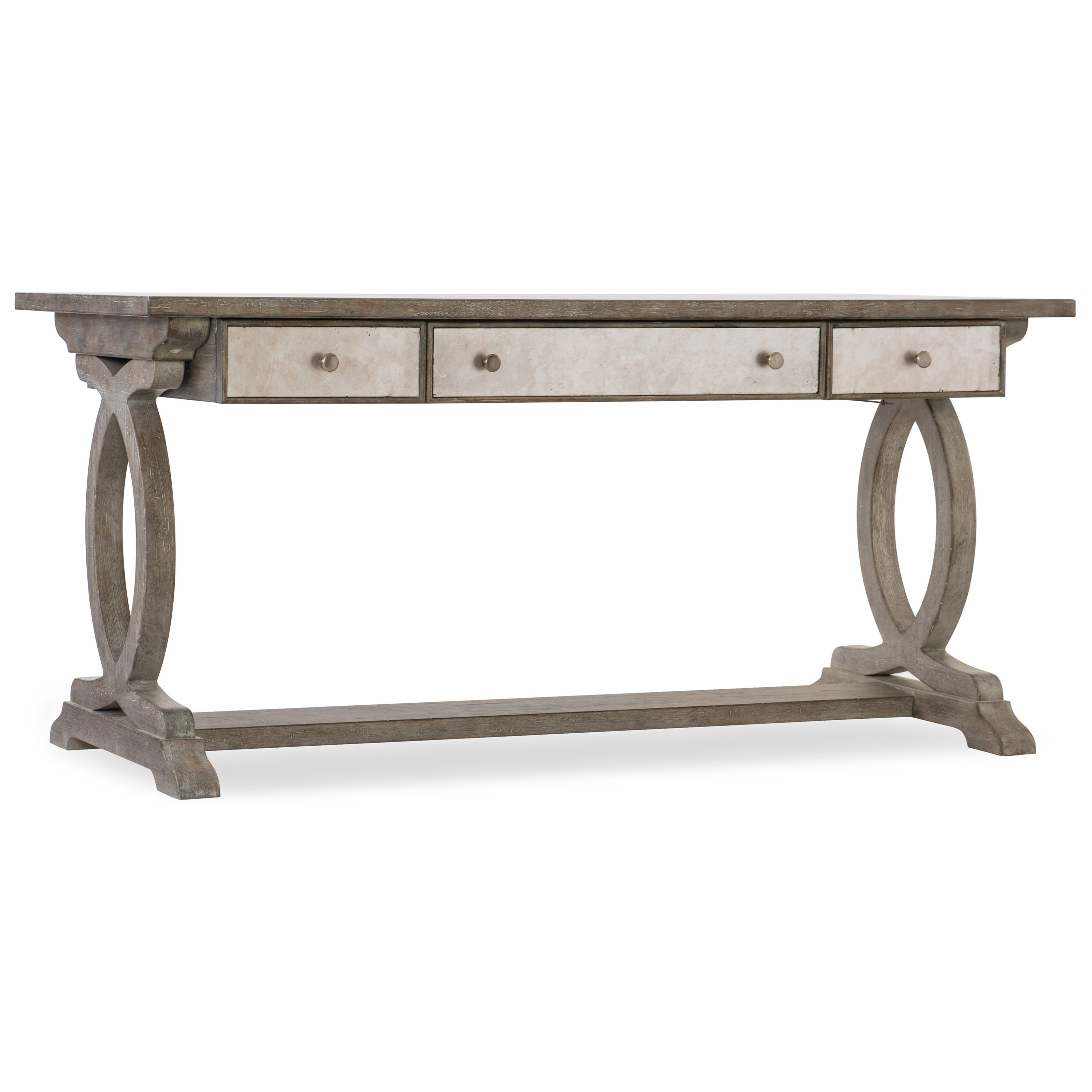 Threshold trestle desk cheap